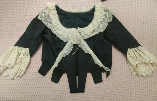 Corpiño de fallera negro con manteleta