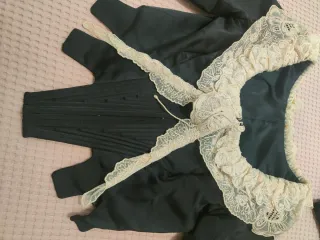 Corpiño de fallera negro con manteleta