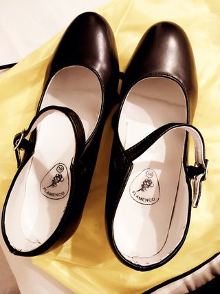 Zapatos sevillanas flamenco negros 39