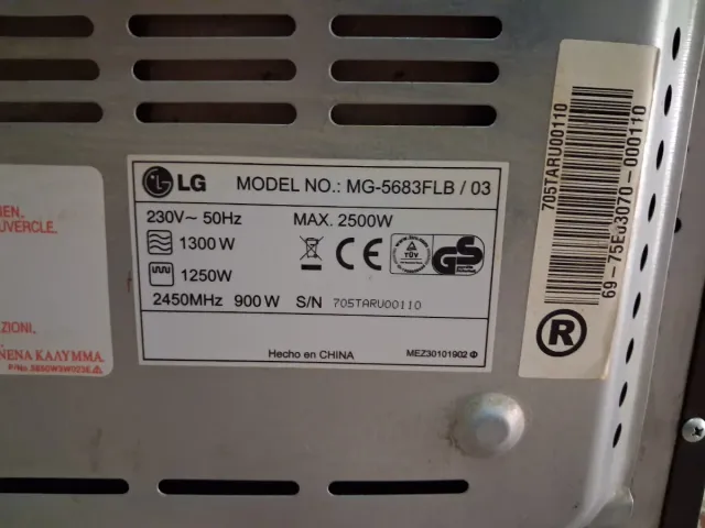 Microondas LG Grill
