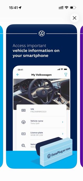 Volkswagen DataPlug para app WeConnect