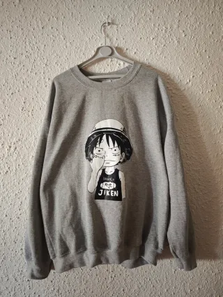 Sudadera Gris One Piece Luffy