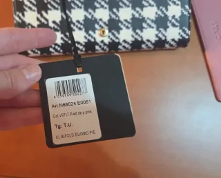 Liu Jo Cartera Houndstooth Negra y Blanca