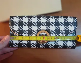 Liu Jo Cartera Houndstooth Negra y Blanca