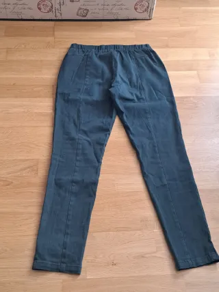 Pantalón mujer verde azulado