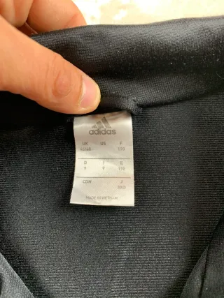 Felpa Zip Adidas Vintage Y2K Nera/Rossa