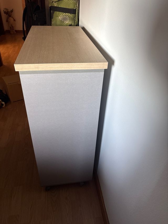 Mueble auxiliar madera y metal