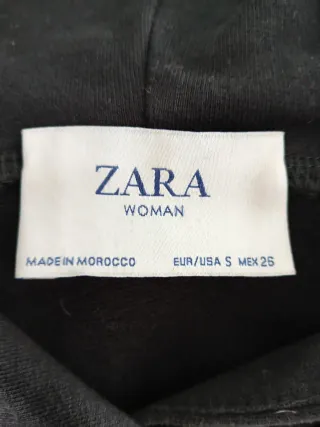 Sudadera Zara Original Negra