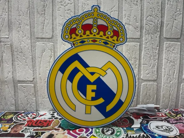 Lámpara LED 3D Real Madrid Nueva a estrenar
