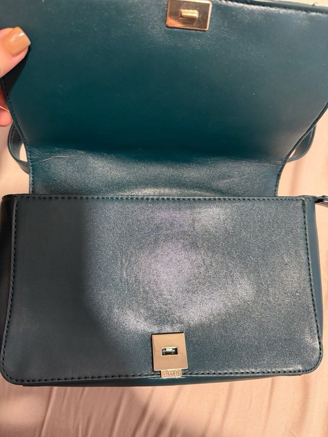 Bolso verde esmeralda de terciopelo