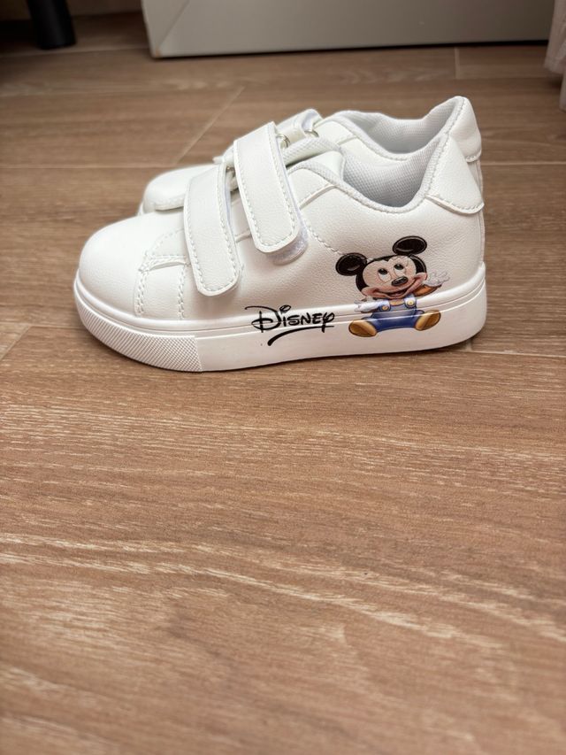 Zapatillas Mickey niño blancas