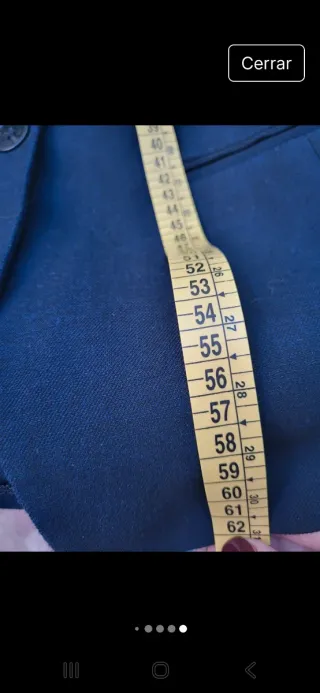 Traje azul marino Montón Talla S