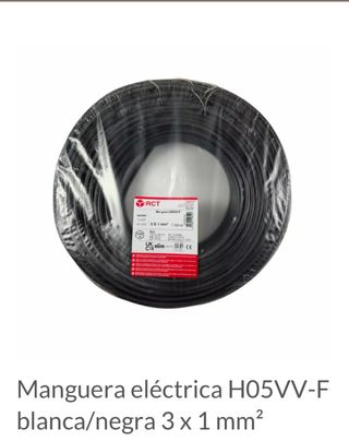 Manguera eléctrica H05VV-F 3x1mm 200m