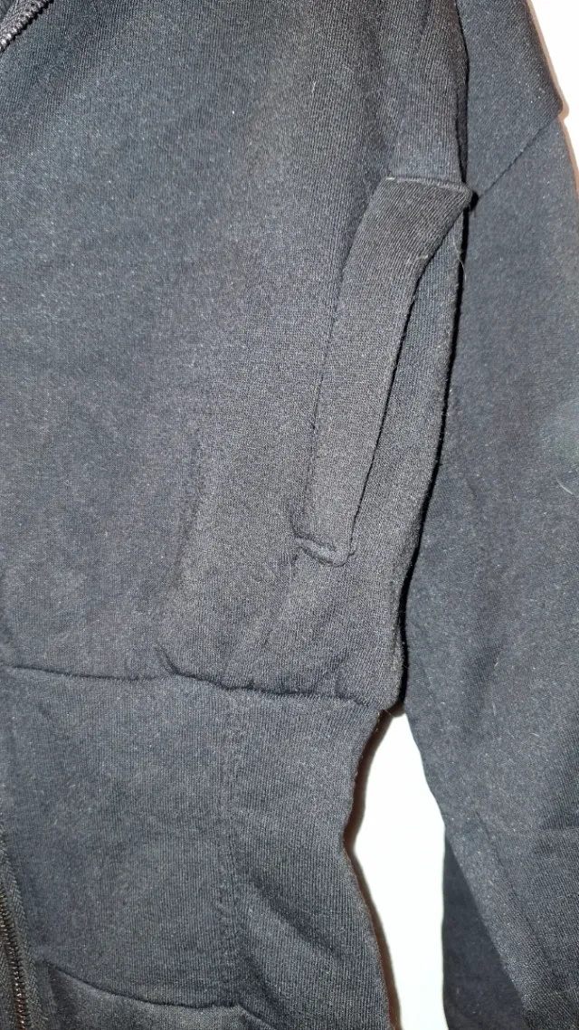 Vestito felpato con zip