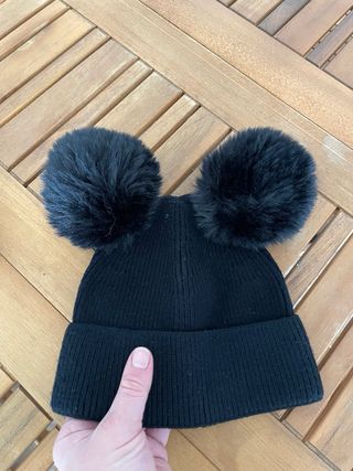 set 2 cappelli lana con pom pom