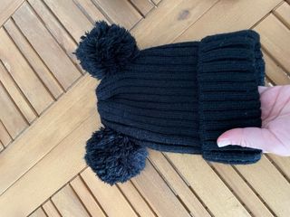 set 2 cappelli lana con pom pom
