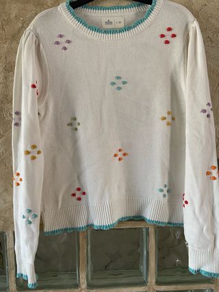 Jersey Springfield Bordado Flores Talla L