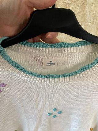 Jersey Springfield Bordado Flores Talla L