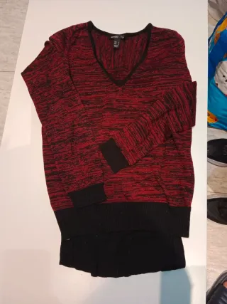 Jersey Mango Talla M Rojo y Negro