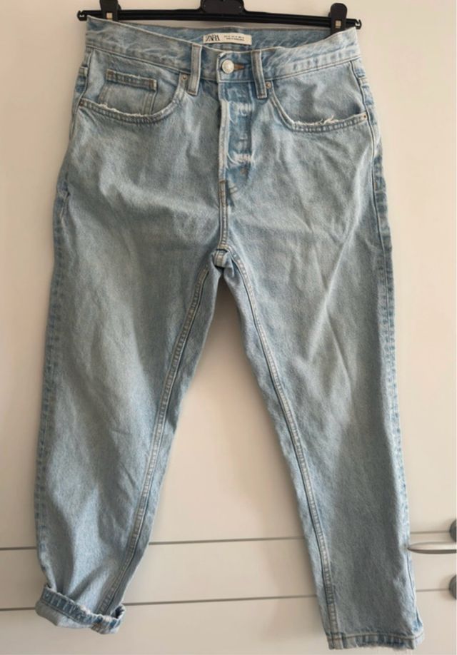 Jeans Zara Blu Chiaro Tg 38