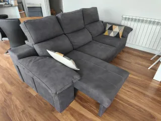 Sofá cama gris 3 plazas