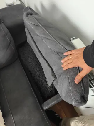 Sofá cama gris 3 plazas