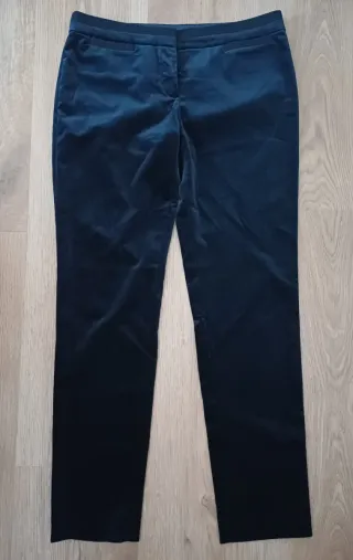 Pantalón mujer Massimo Dutti azul noche