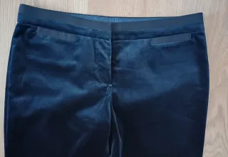 Pantalón mujer Massimo Dutti azul noche