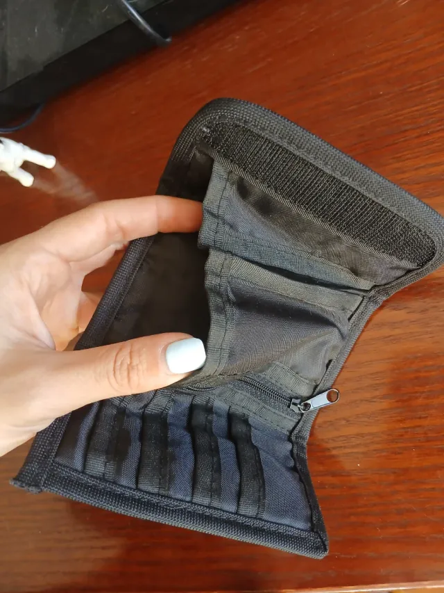 Cartera Puma tela gris y negra