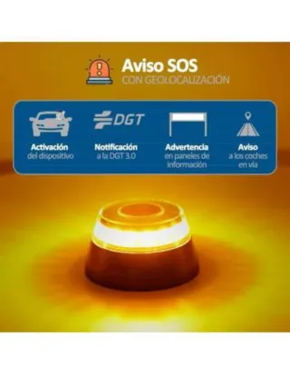 Luz de emergencia V16 conectada