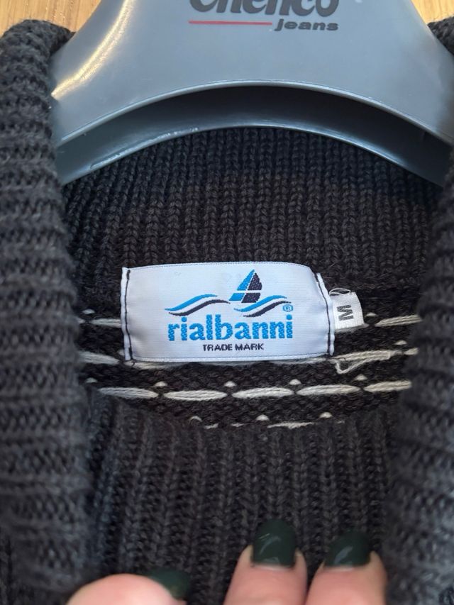 Jersey cuello alto estampado Fair Isle Rialbanni