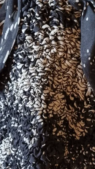 Blusa transparente estampada talla M