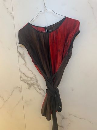 Blusa Zara cinturón japonés