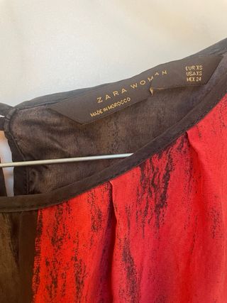 Blusa Zara cinturón japonés