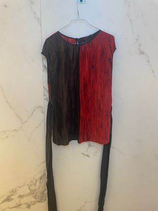 Blusa Zara cinturón japonés
