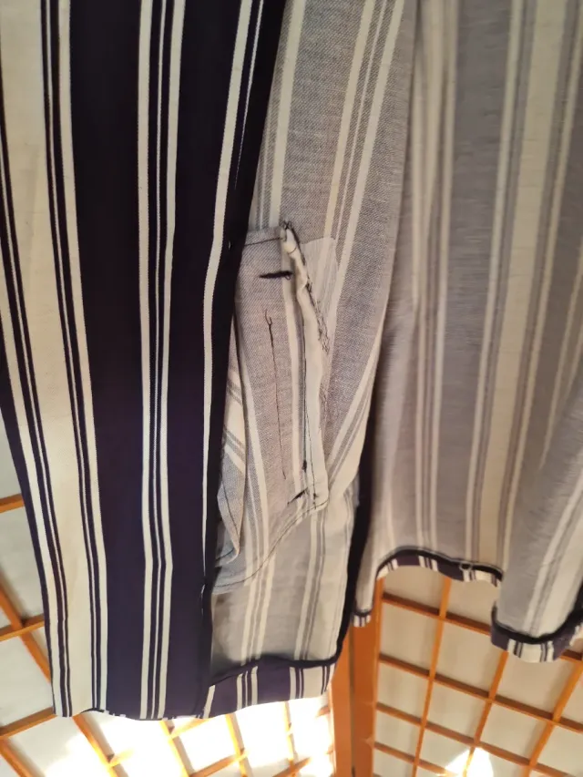 Blazer Rayas Azul y Blanco Talla XL