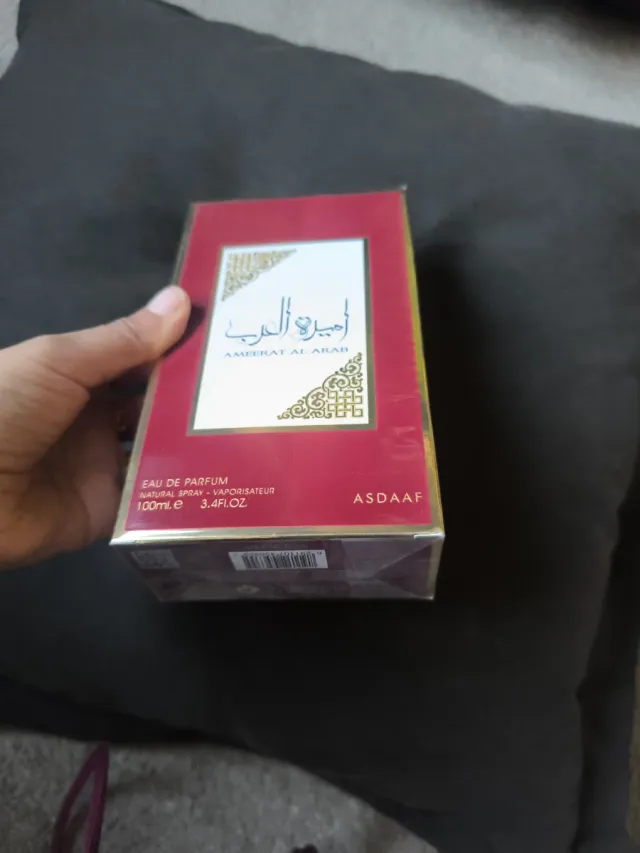 Perfume Árabe ASDAAF Rojo y Dorado