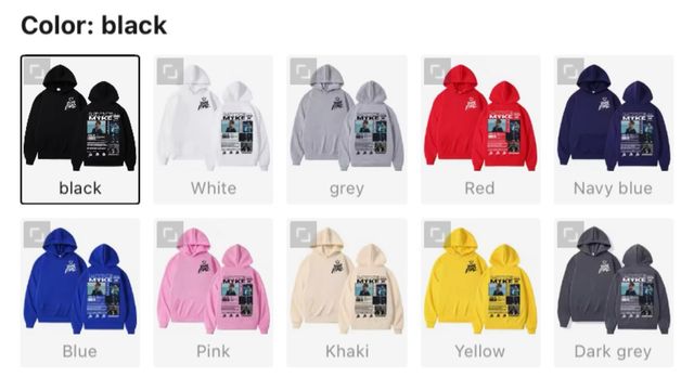 Sudadera del cantante Myke towera