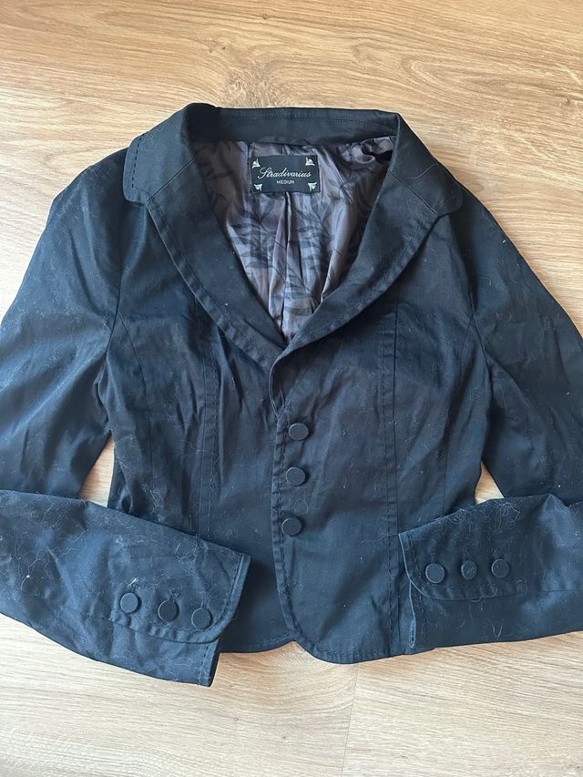 Chaqueta Stradivarius Negra Talla M