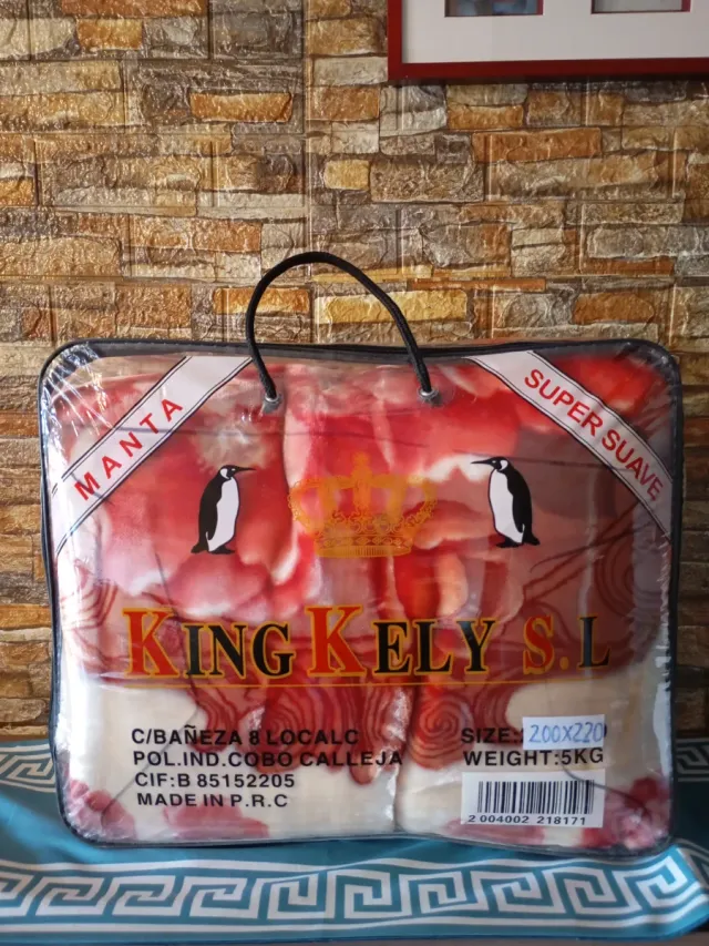 Manta King Kely S.L. Suave 200x220cm