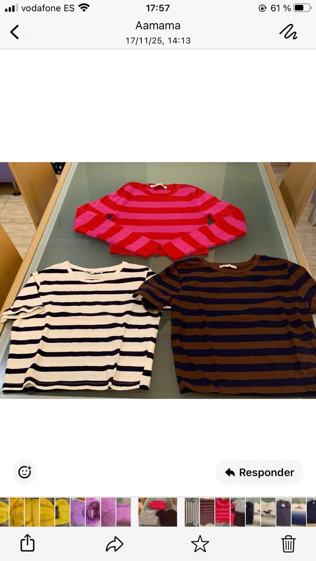 Lote 3 jerséis Zara rayados talla “M”