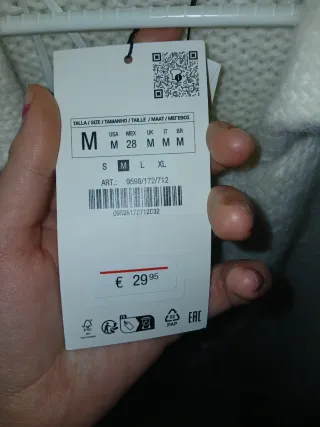 Chaqueta de punto Zara Talla M