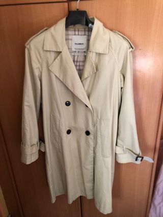 Gabardina Pull&Bear Beige Talla XS