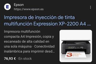 Espon XP-2200 Impresora de inyección de tinta