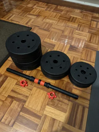 Mancuernas ajustables 20 kg cada una