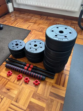 Mancuernas ajustables 20 kg cada una