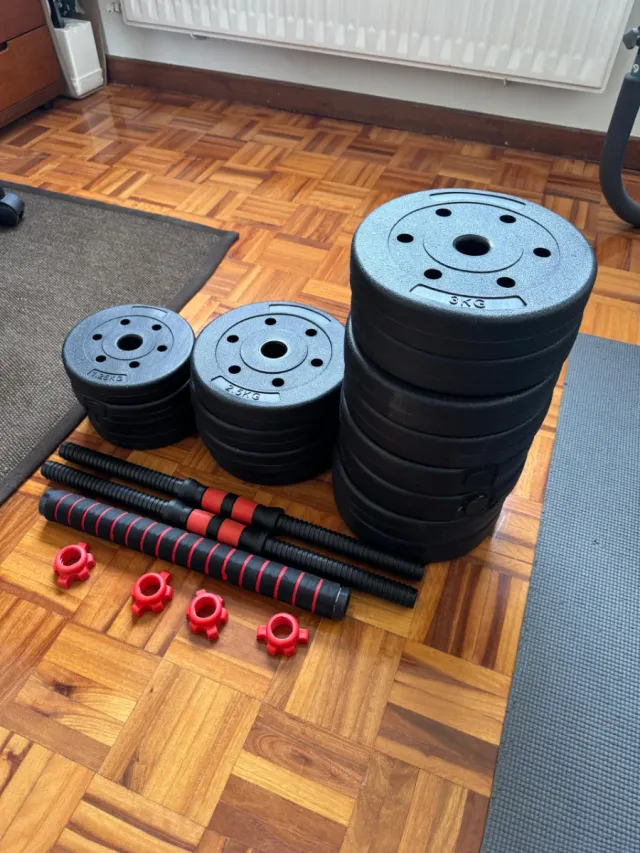 Mancuernas ajustables 20 kg cada una