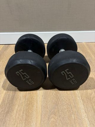 Pack de 16 Mancuernas Acero/Caucho Pure Fitness