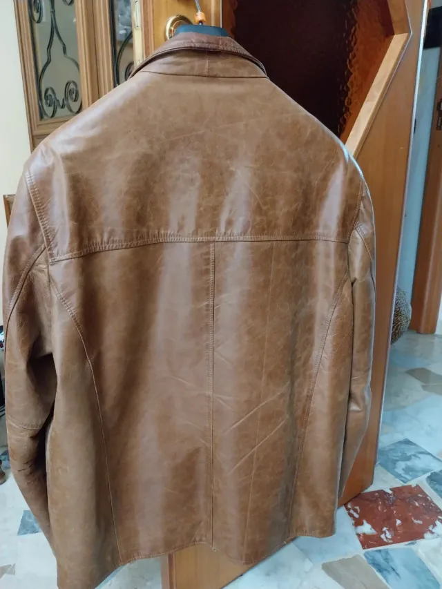 Giacca Montenapoleone Pelle Marrone