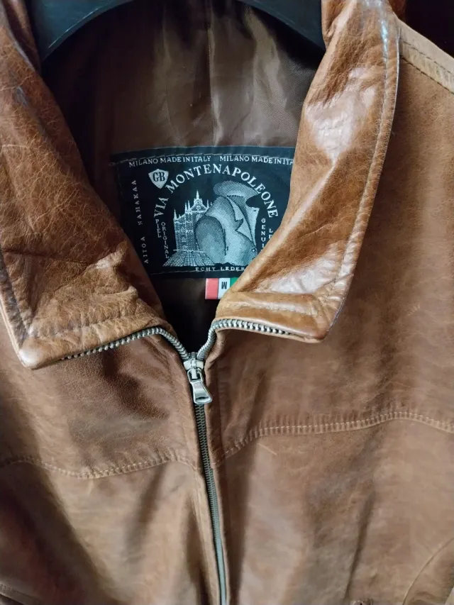 Giacca Montenapoleone Pelle Marrone